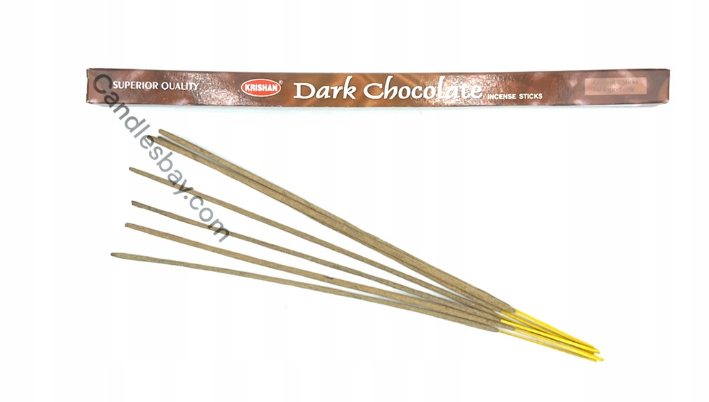 Kadzidełka długie Krishan CIEMNA CZEKOLADA 8szt