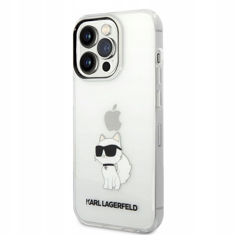 Karl Lagerfeld IML Nft Choupette Pouzdro na iPhone 14 Pro průhledný