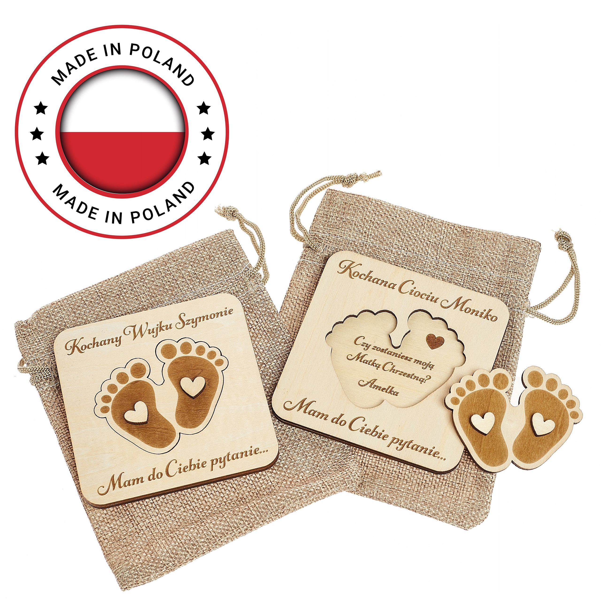 PYTANIE CIOCIU ZOSTANIESZ CHRZESTNĄ CHRZEST WUJKU Szerokość produktu 9.5 cm