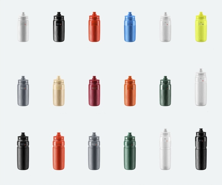 Bidon Elite FLY Tex przezroczysty 950 ml ULTRALEKKI Kolor dominujący bezbarwny