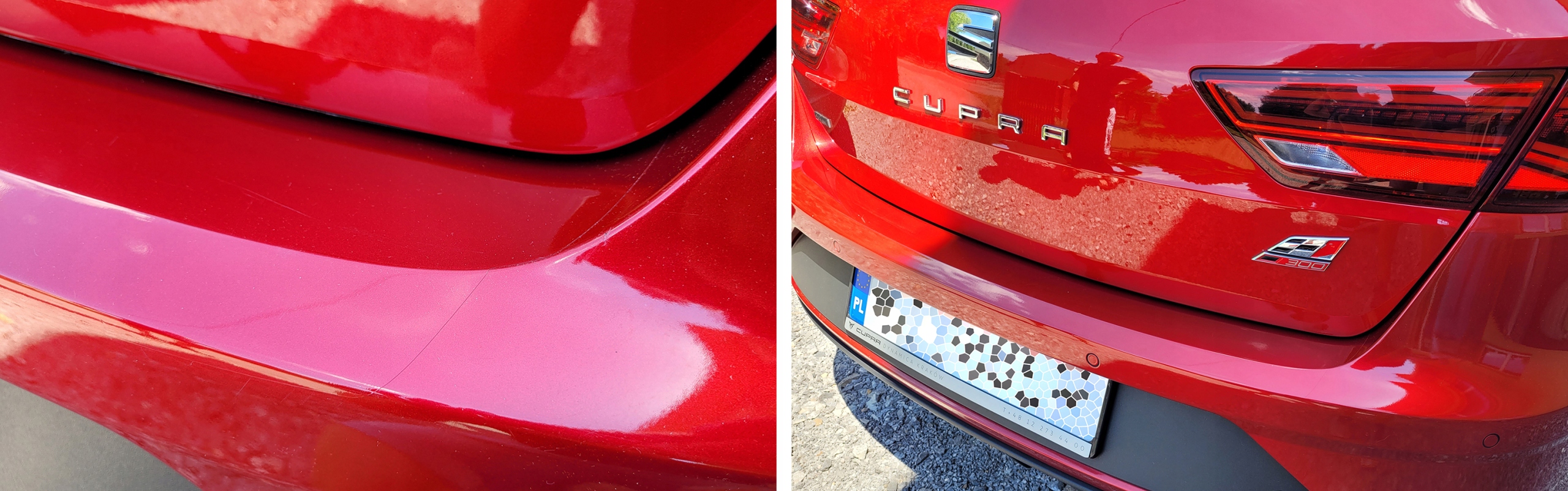 FOLIA OCHRONNA PPF tylny zderzak RENAULT LAGUNA 3 Długość (cm) 1