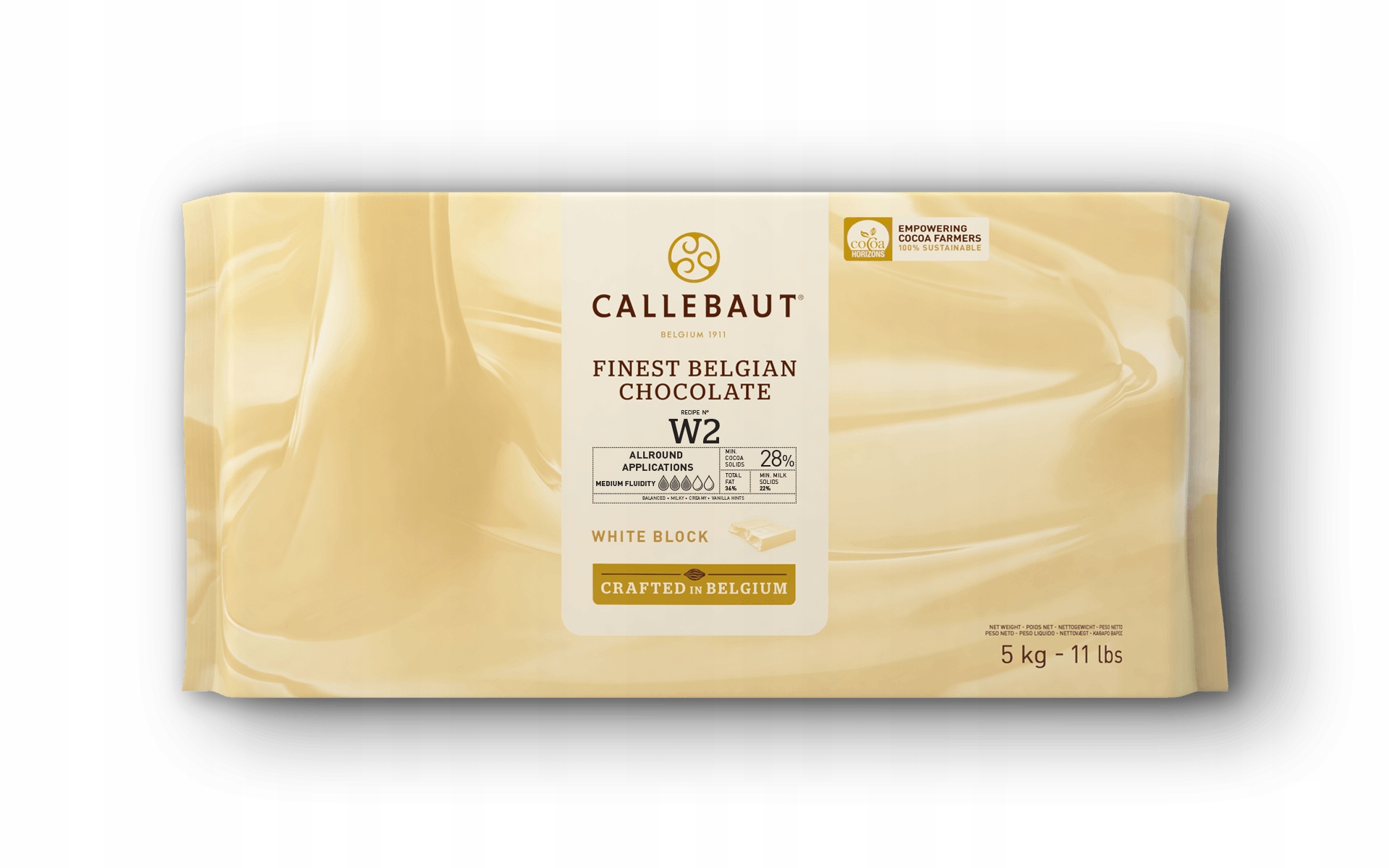 Biała czekolada 28% Callebaut Receptura W2 Blok 5kg
