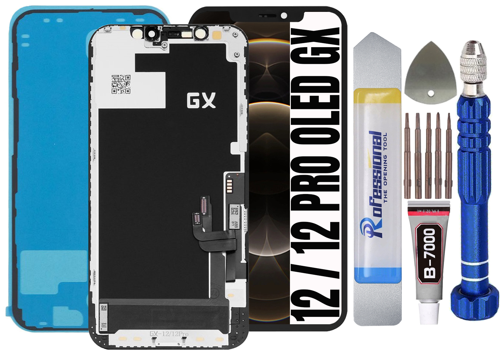 Displej Pro Iphone 12 (pro) Oled Gx LCD Displej Těsnění