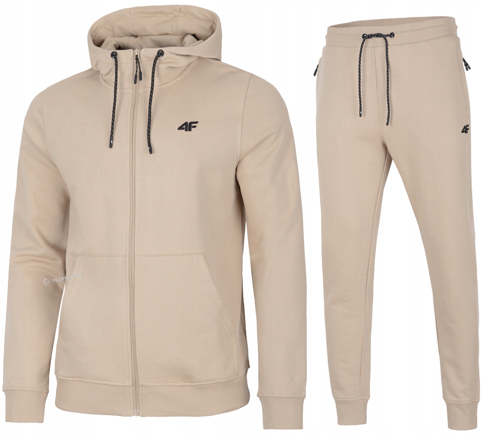 4F Męski Dres Bawełna Komplet Bluza Rozpinana Spodnie rozm XXL