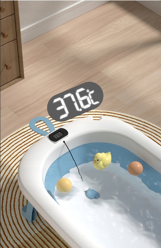 Wanienka WANNA Składana z Termometrem i Poduszką Kolor biały