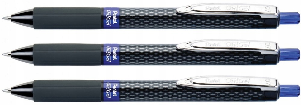 

Długopis żelowy Pentel Oh!gel K497 niebieski x3