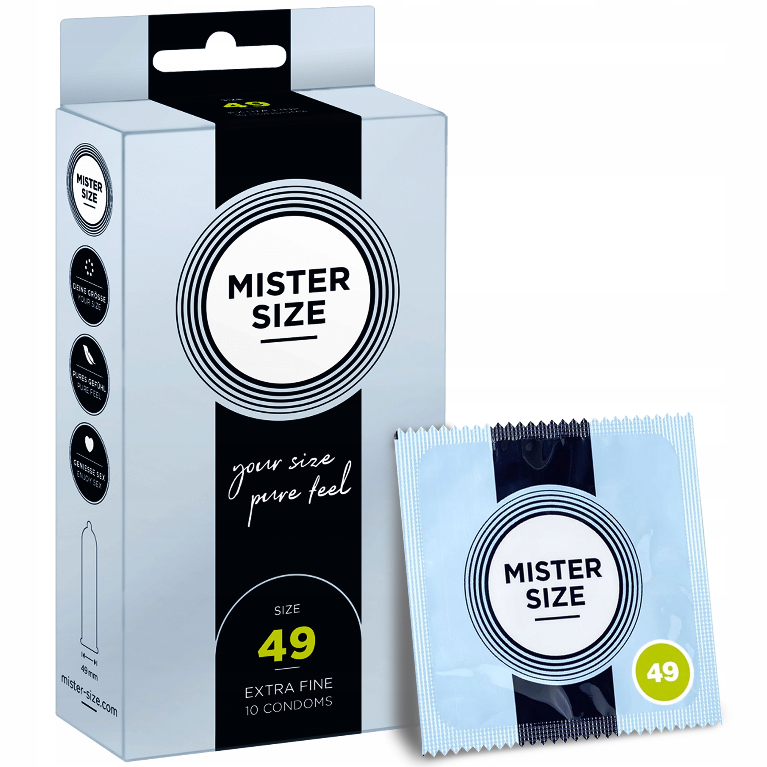

Prezerwatywy Mister Size Mały Rozmiar S 49MM 10SZT