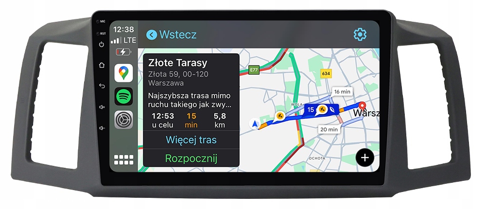 Jeep Grand Cherokee Rádio Navigace Android Apple Carplay Duduauto
