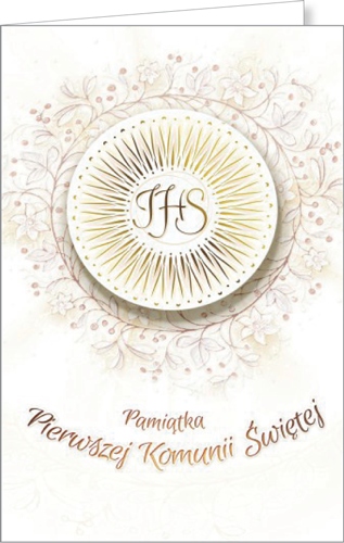 

Kartki Pamiątki na Pierwszą Komunię KP3