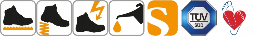 Wysokie Buty Taktyczne BENNON GROM HIGH Wojskow 47 Kolor podeszwy czarny