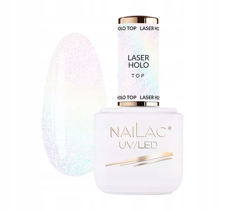 NAILAC LASER HOLO TOP HYBRYDOWY