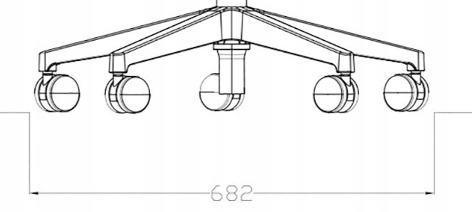 Podstawa Krzesła Obrotowego do Krzeseł i Foteli Biurowych Marka inna