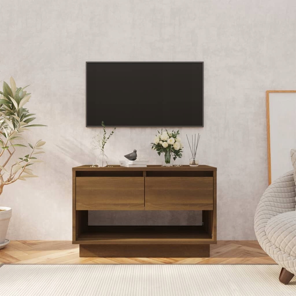 Skříňka pod Tv, hnědý dub, 70x41x44 cm, dřevotříska