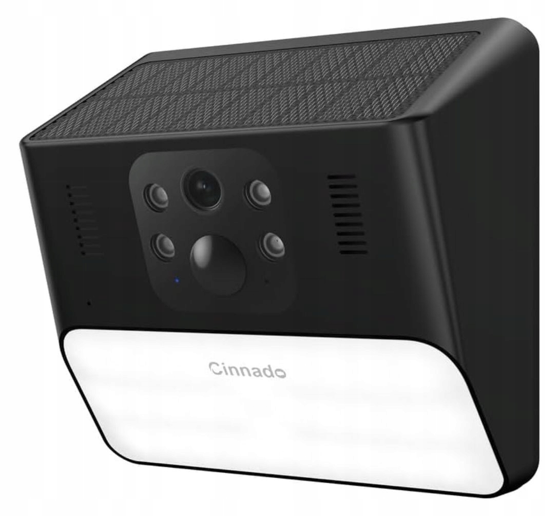 Venkovní solární kamera 360° 2K Wifi Led osvětlení Detekce pohybu Alarm