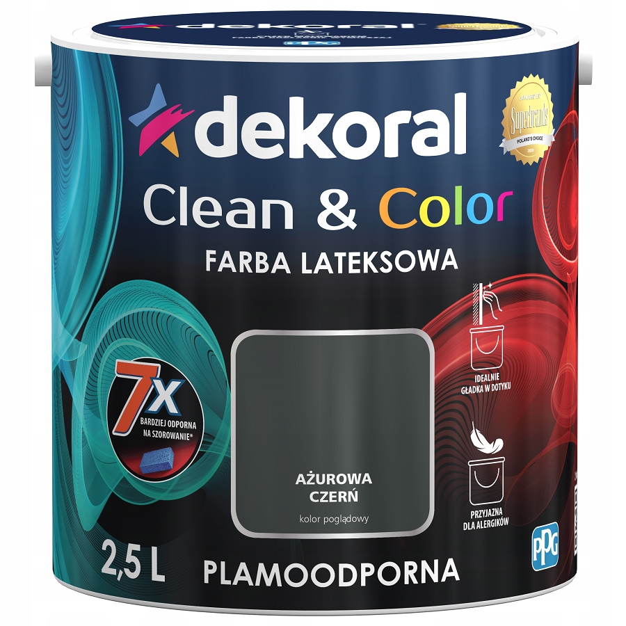 

Dekoral Farba Clean&color ażurowa czerń 2,5L