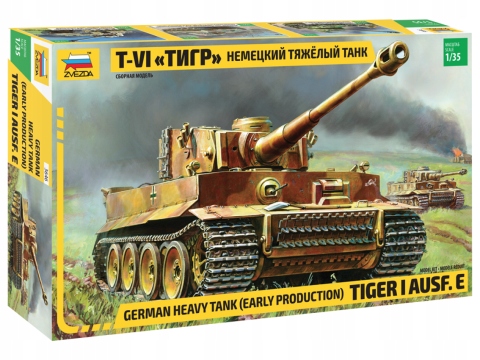 Tiger I Ausf. E (německý těžký tank) 1:35 Zvezda 3646