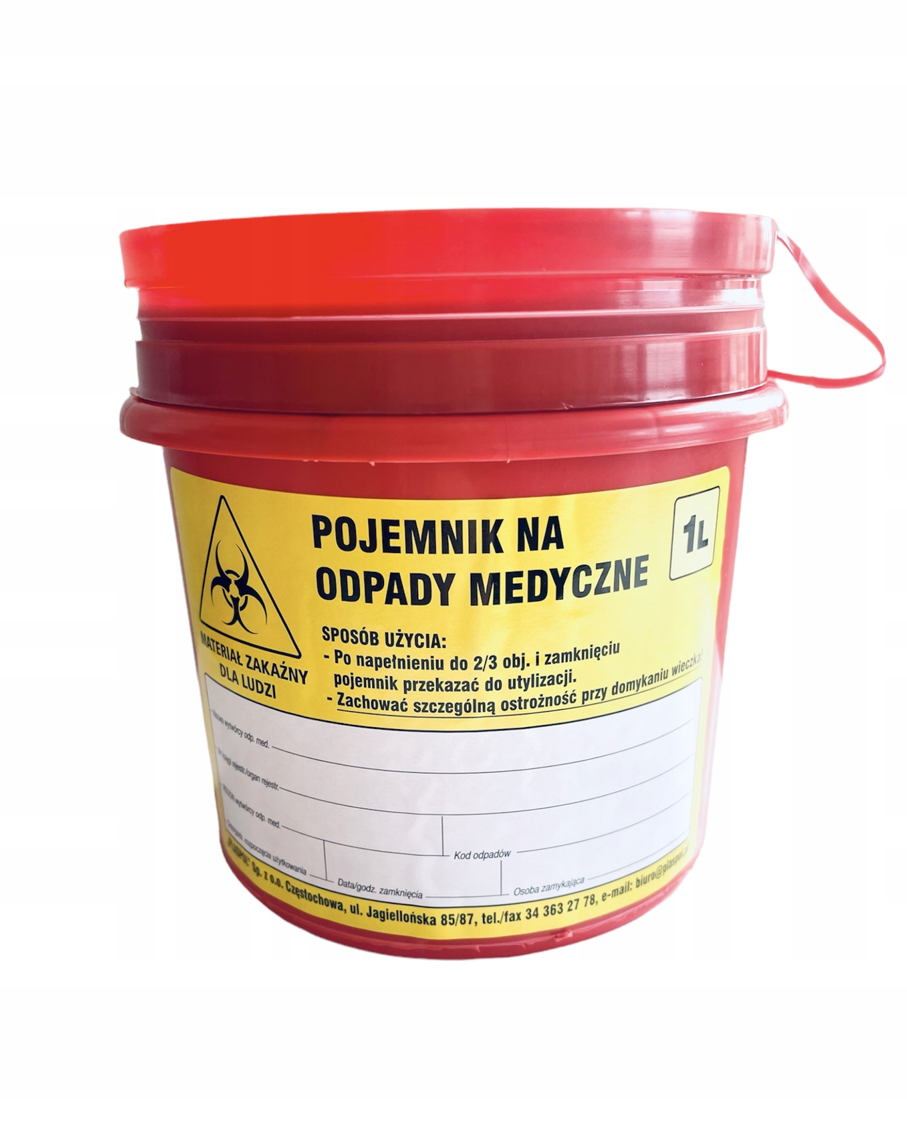 

Pojemnik na odpady medyczne 1 l