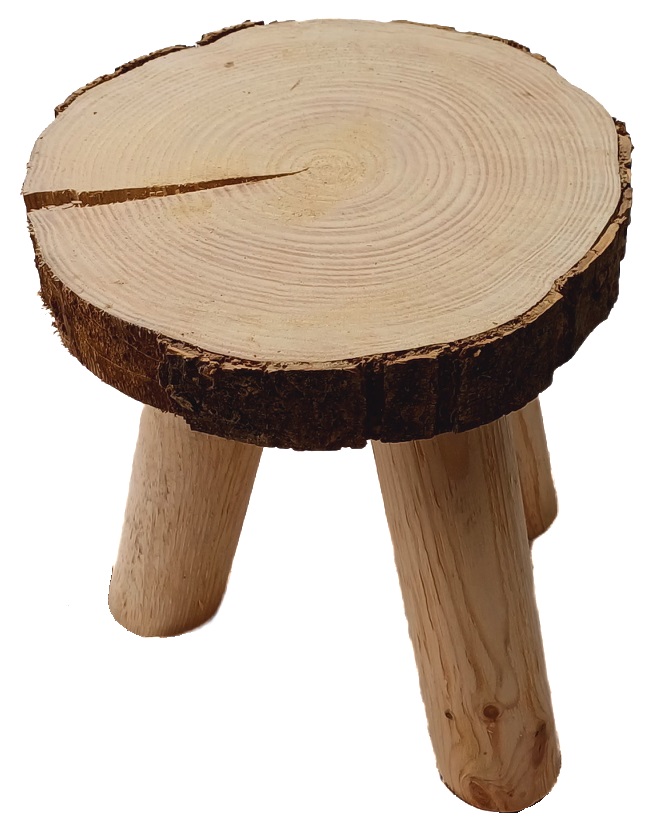 STOŁEK DREWNIANY KWIETNIK 35cm drewno mix Kod producenta G443