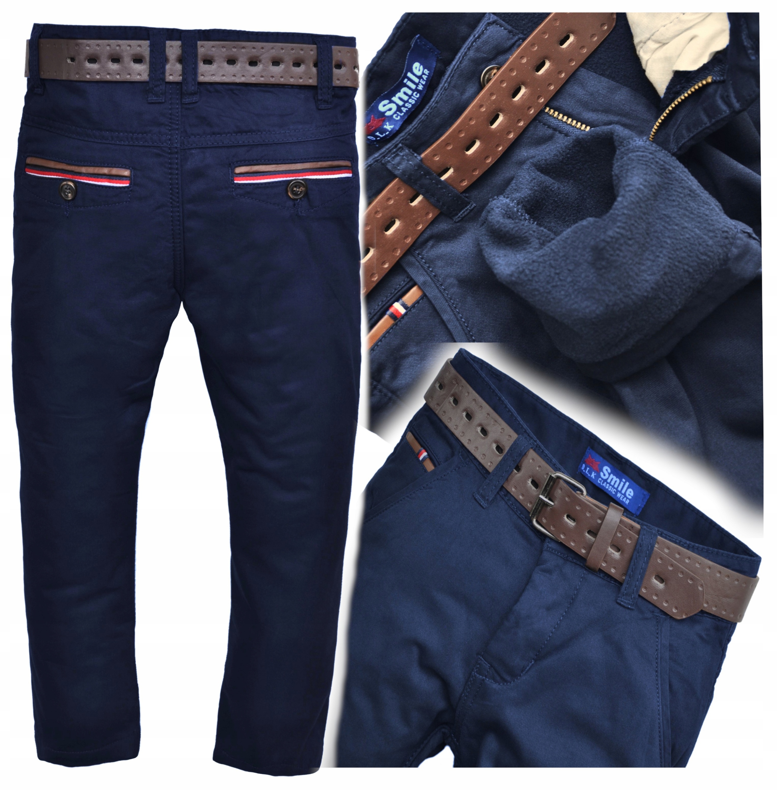 

Tako granat Chinos grube ocieplane polarem 110/116