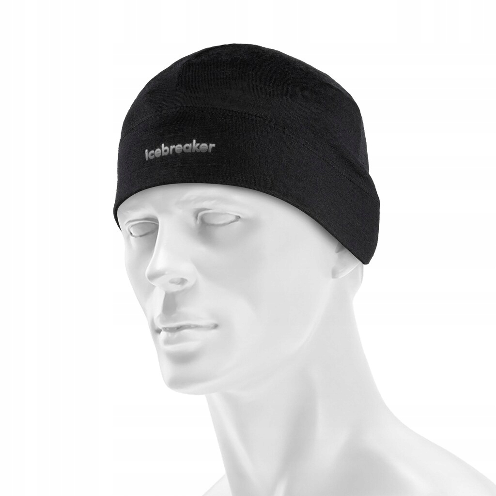 Czapka zimowa ciepła oddychająca Icebreaker Merino 200 Oasis Beanie Black