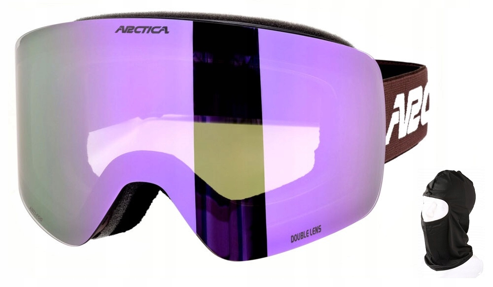 Lyžařské brýle Arctica G-122B bezrámečkové, anti-fog, dvojité sklo zrcadlo