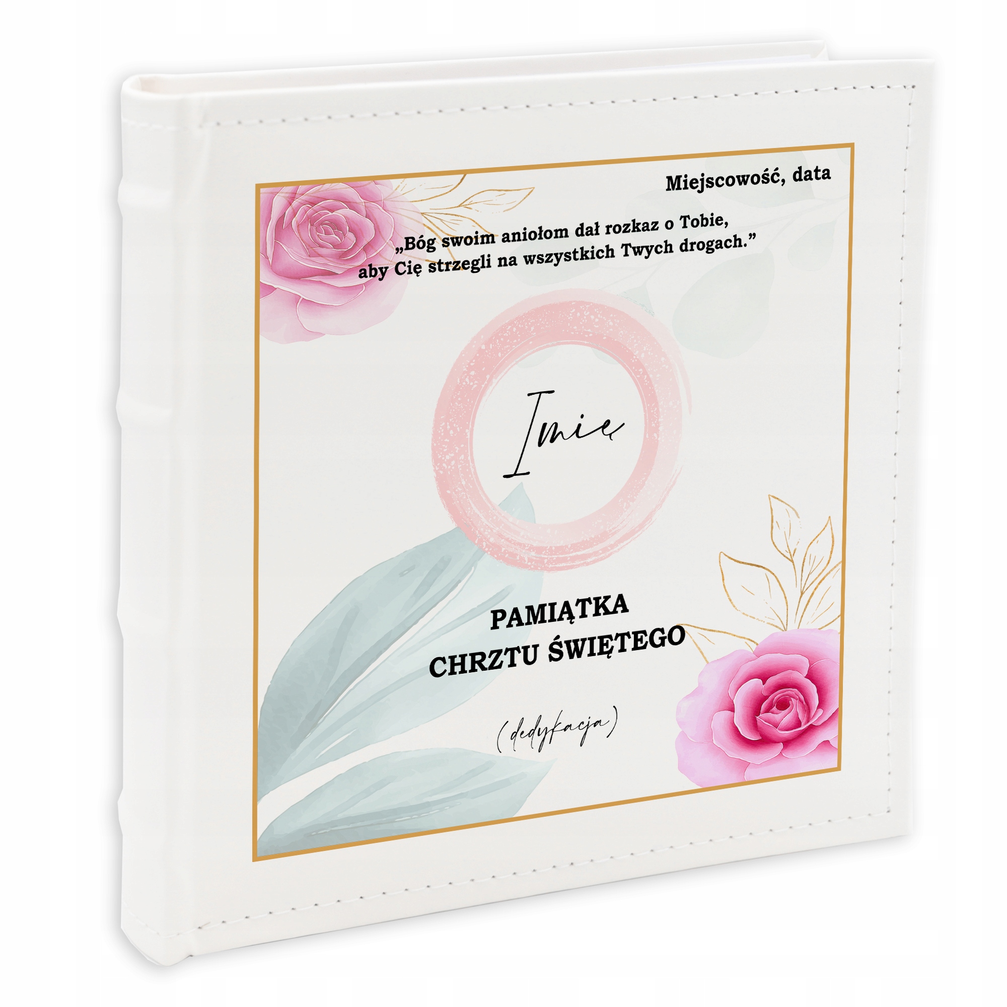 Album na fotografie 10x15 cm Bílý Dárek Ke Křtinám Vaše jméno Kreator