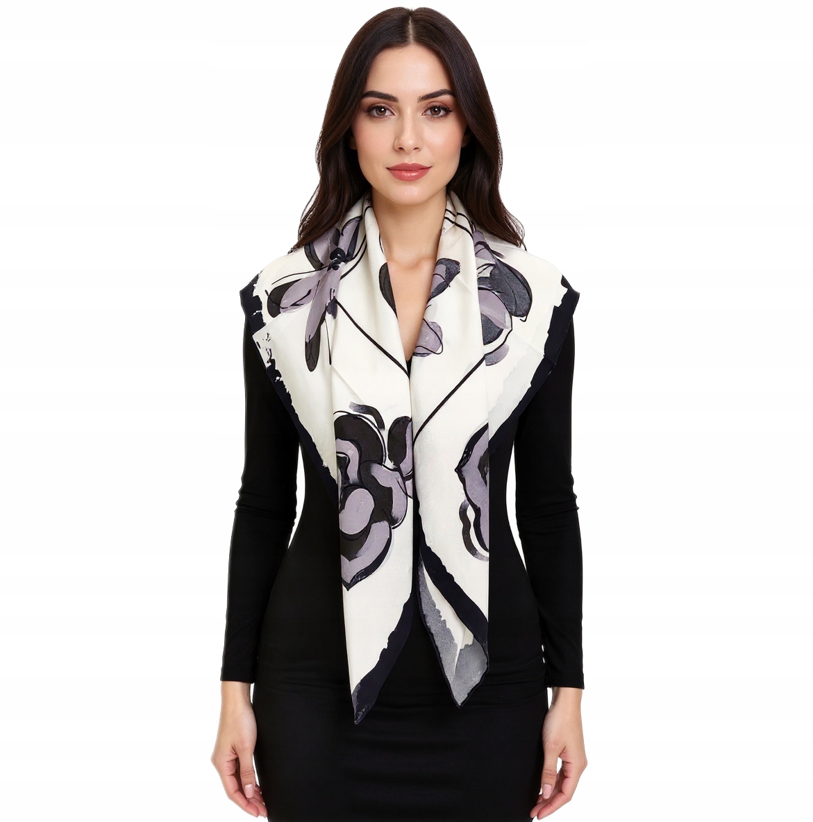 Hedvábný Šátek 100% Přírodní Hedvábí, Morušový, Prémiová Kvalita