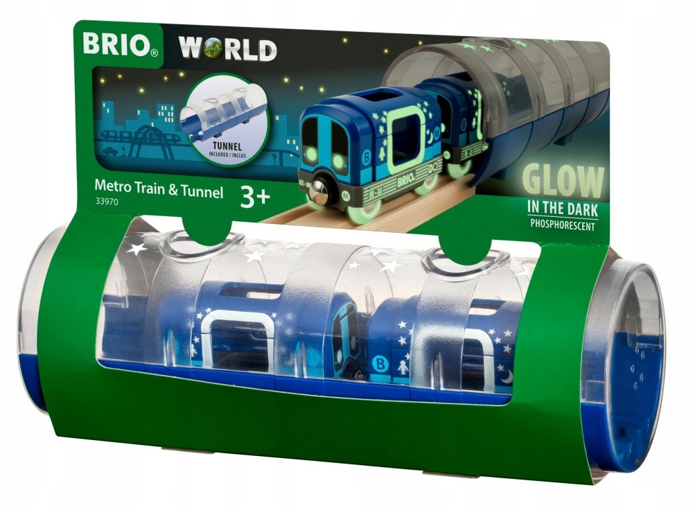 

Brio Metro Zestaw świecący w ciemności Tunel 33970