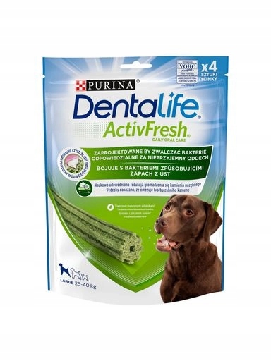 4x Purina Dentalife Activefresh pro velké psy 142g