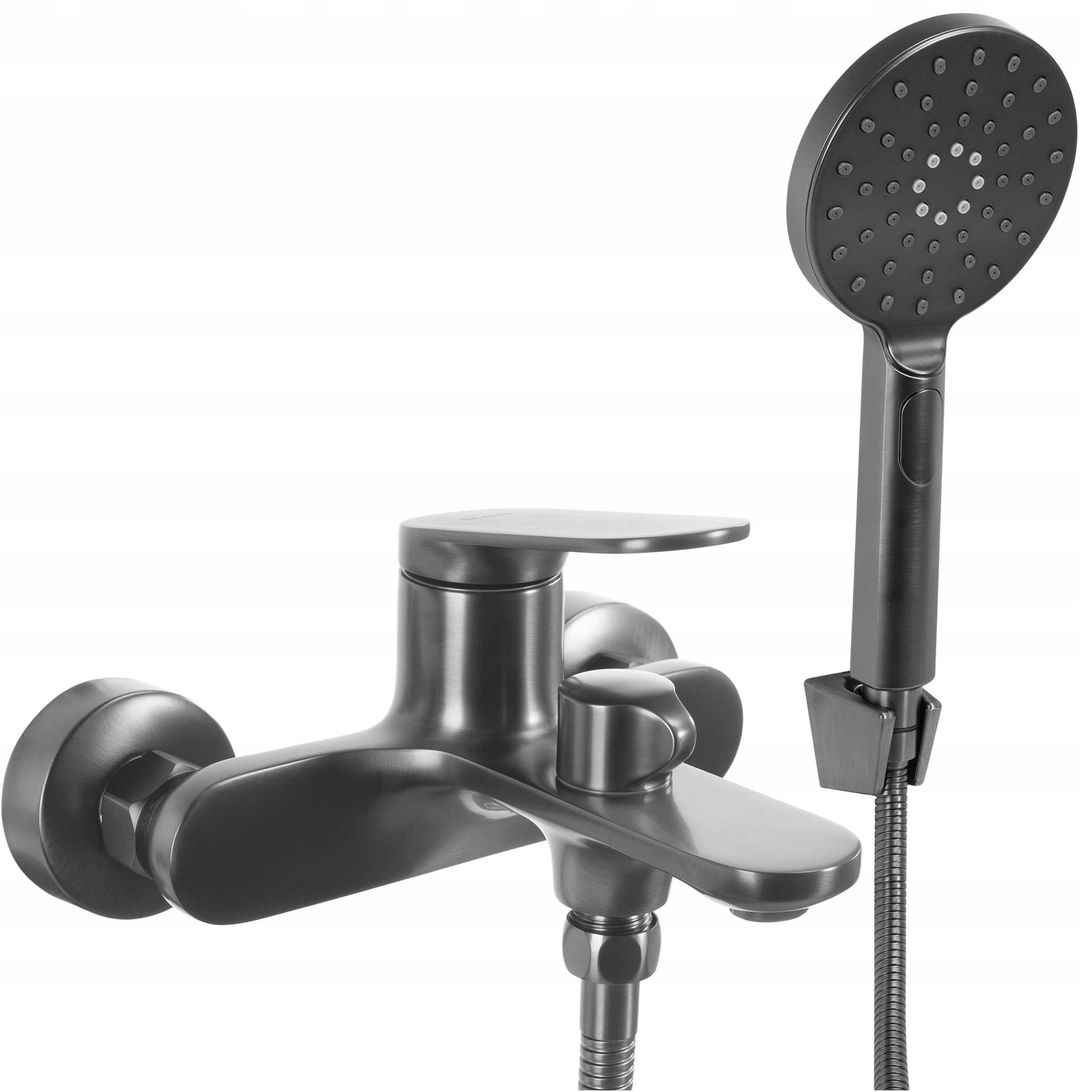 Nástenná vaňová batéria so sprchou Rea Marco Titan Šedá výtoková