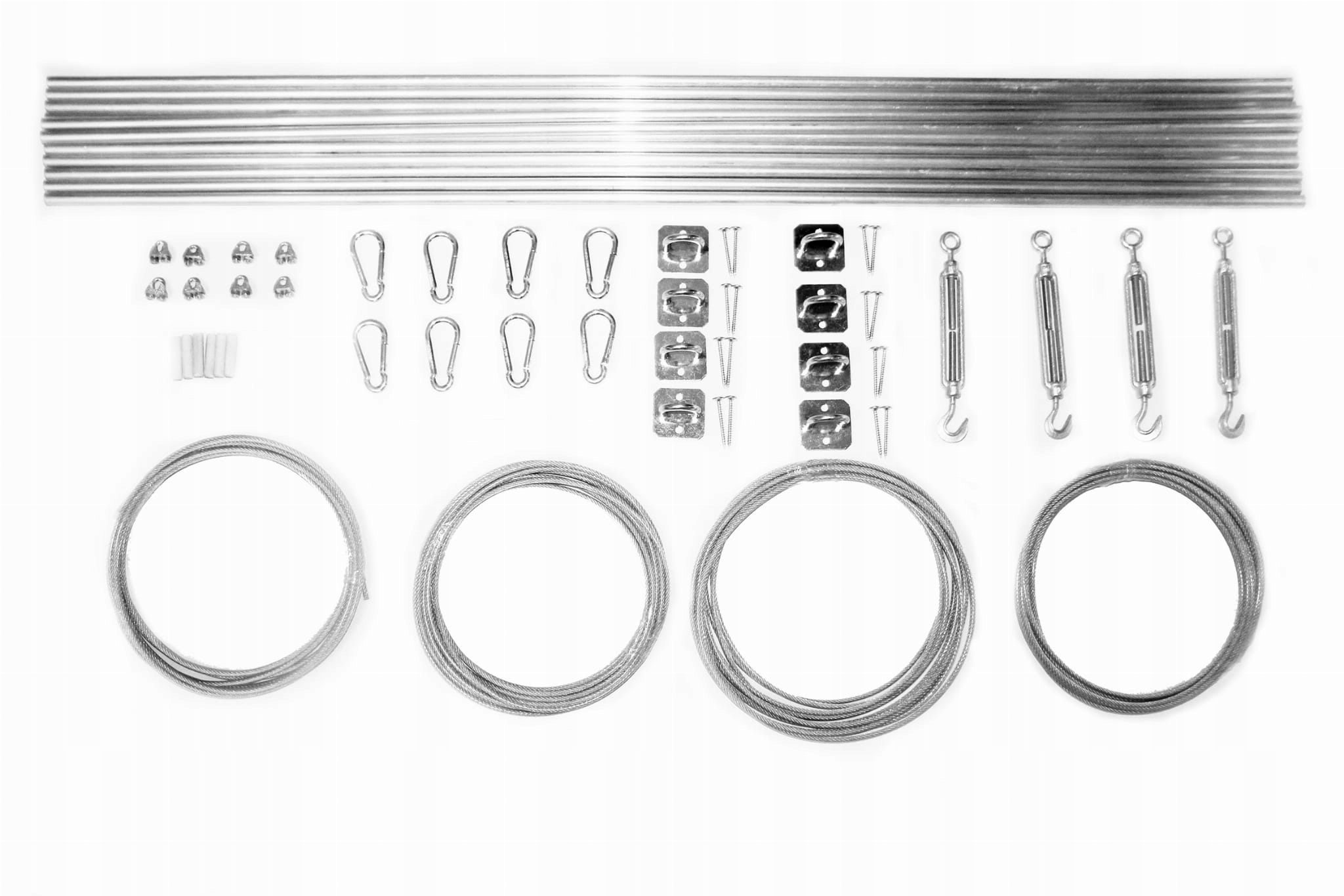 ZESTAW DO MONTAŻU ROLET RZYMSKICH POZIOMYCH W DREWNIE - DUŻY