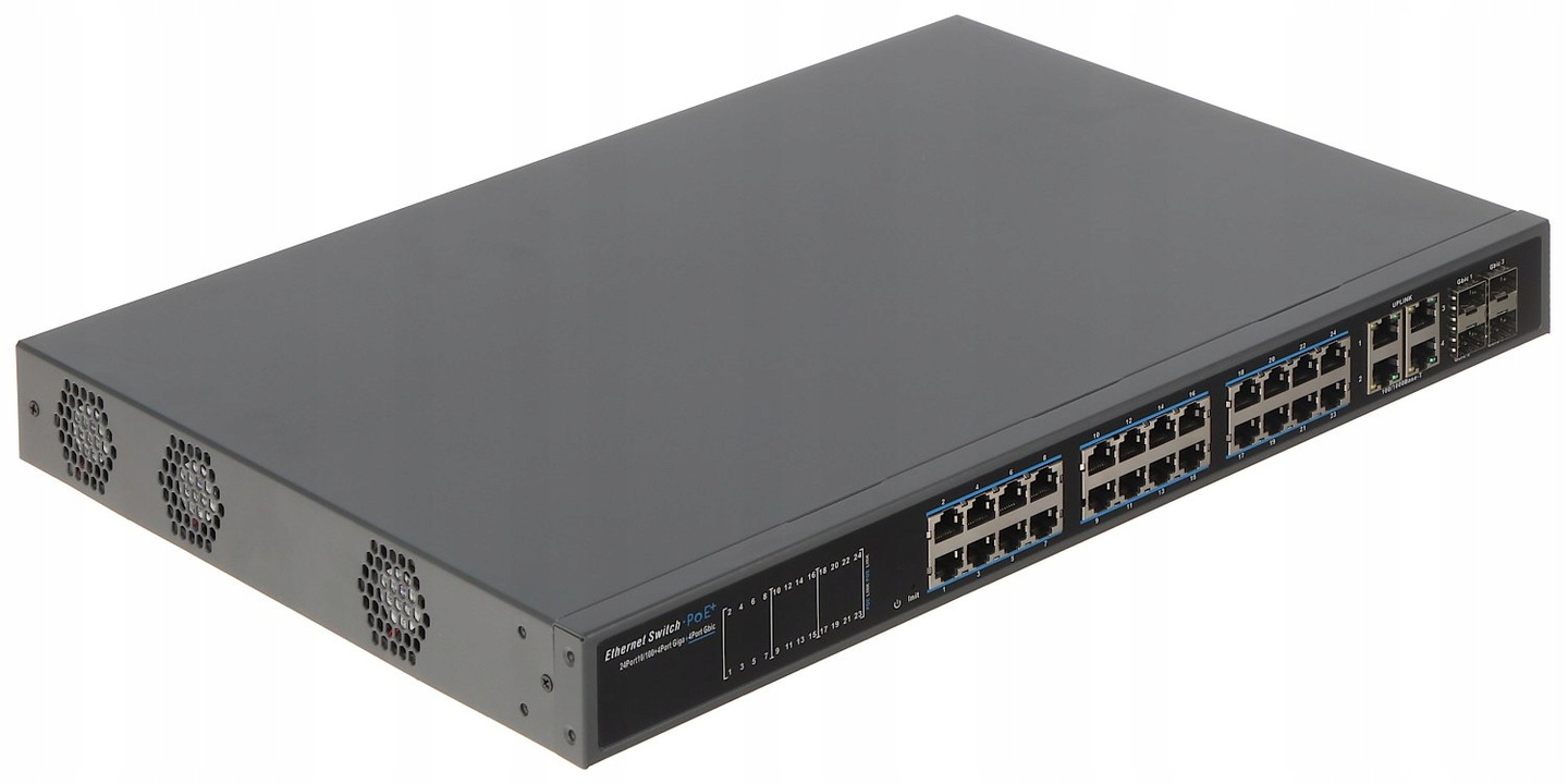 Switch PoE APTI-POE2404SFP-370W 28-PORTOVÝ 4 x S