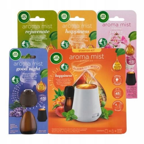 Air Wick Aromatyczna Mgiełka Mist Dyfuzor zapachu Szczęście plus 4x wkłady