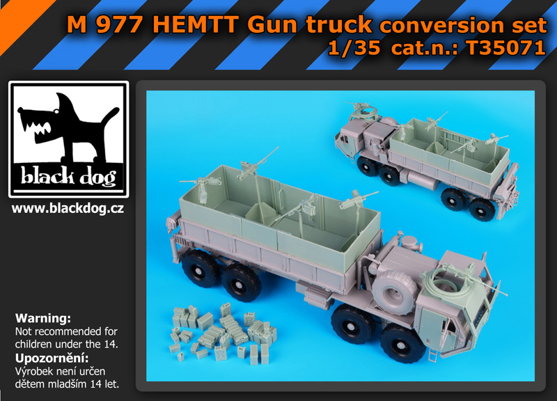 Black Dog T35071 1/35 M977 Gun truck Italeri