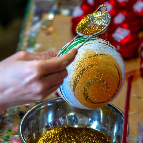 Bombki 8cm/4szt dekor szklane choinkowe ozdoby Liczba sztuk w opakowaniu 4 szt.