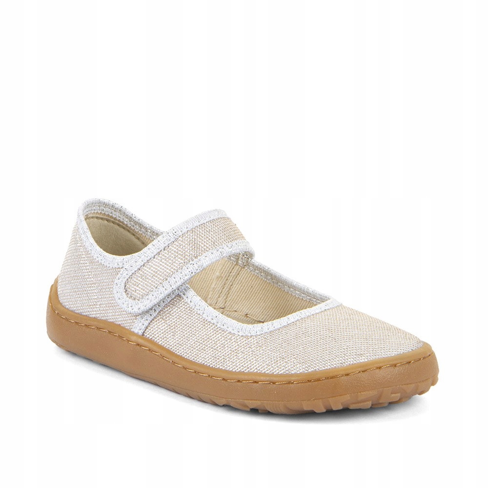Pantofle Dziecięce Kapcie Froddo Barefoot Canvas Balletty Gold Shine R.27