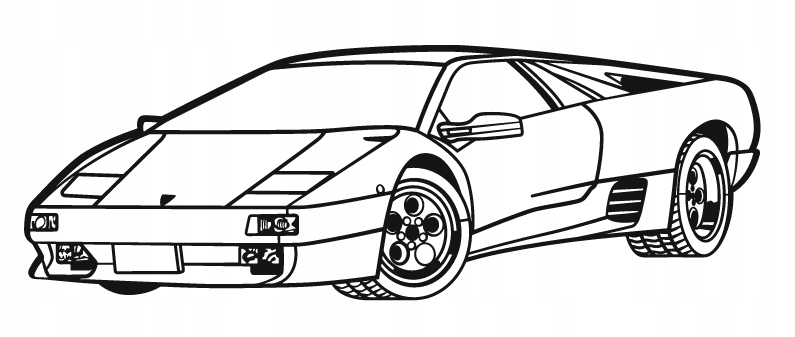 nástěnná dekorace Obraz Auto Lamborghini Diablo Vt Perspective 1993