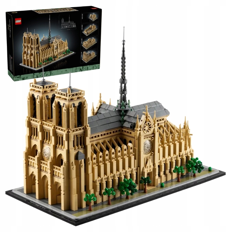 Lego Architecture Notre-dame V Paříži Sada Kostek Stavebnice Katedrála 4383 Kusů