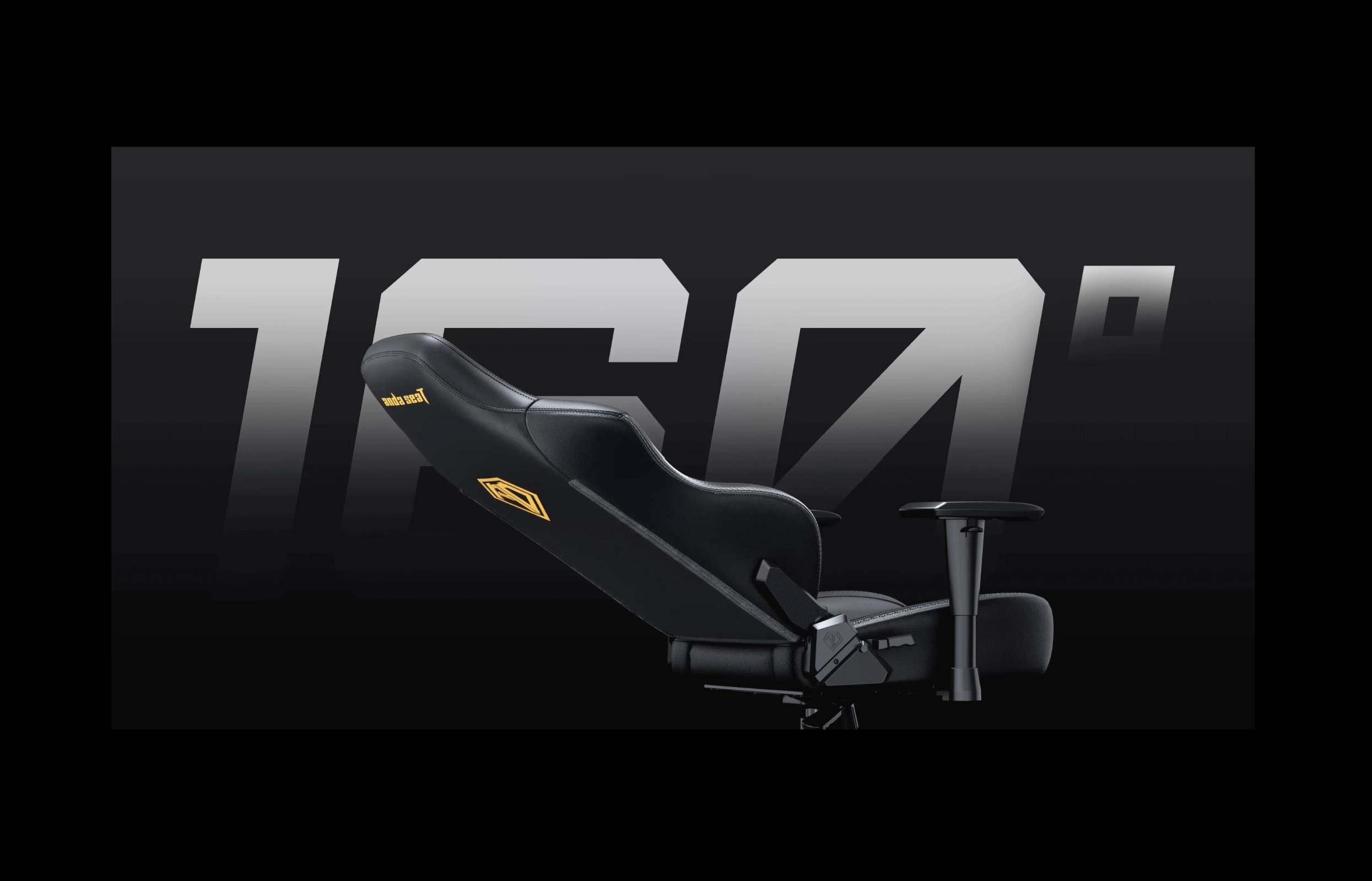 Fotel gamingowy biurowy Anda Seat Phantom 3 L czarny materiałowy obrotowy Szerokość siedziska 53 cm