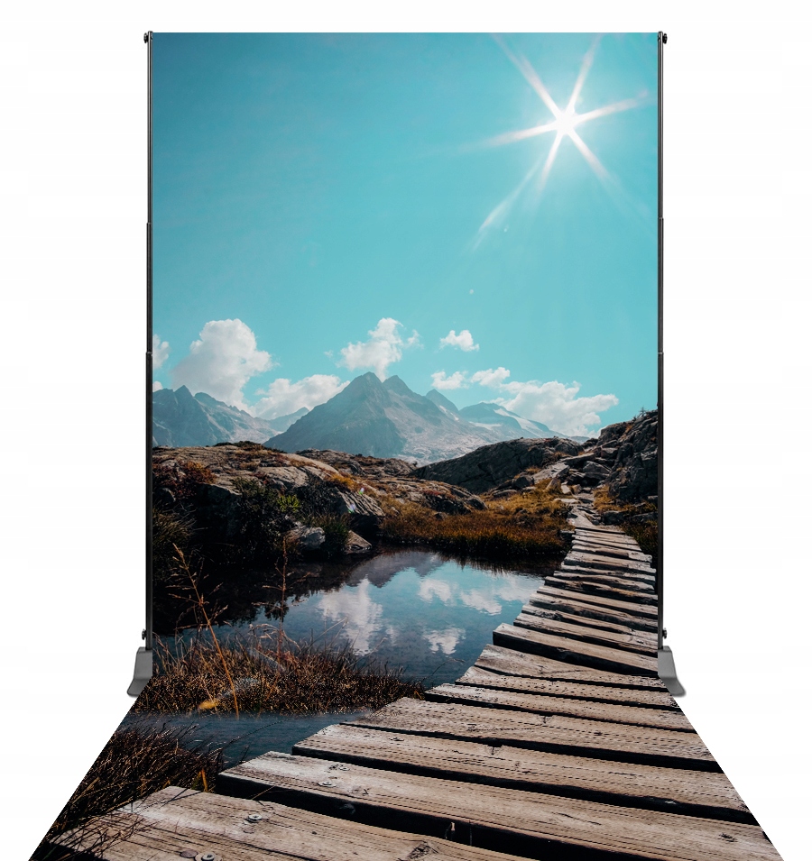 Tło fotograficzne Góry kładka 158 x 300 cm