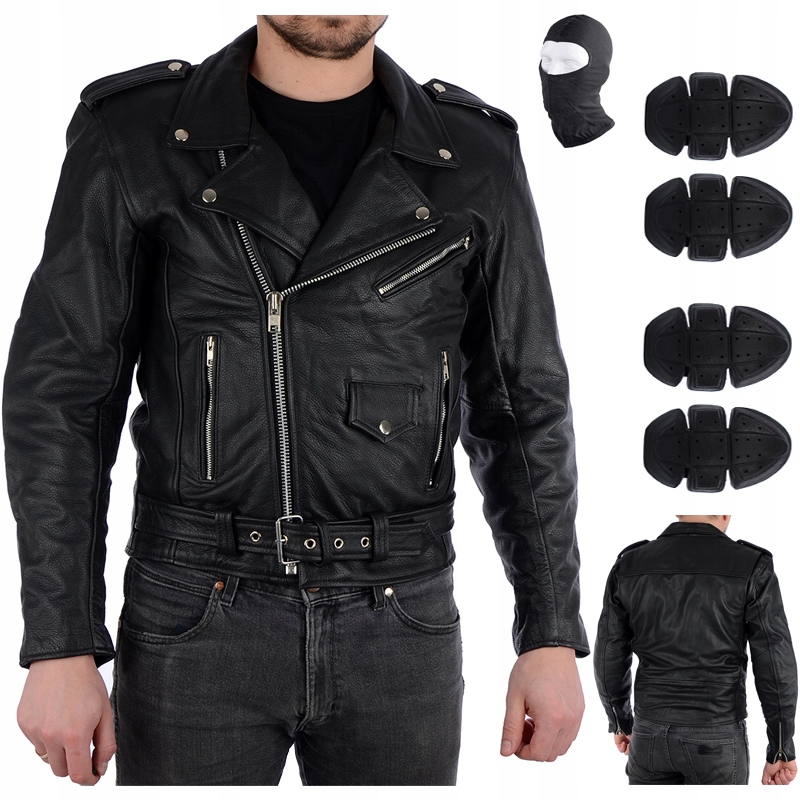 Motocyklová Kožená Bunda Ramoneska Ozone r.XL