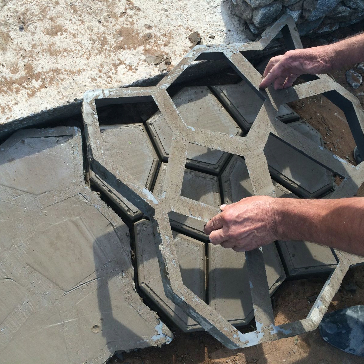 KOCIE ŁBY FORMY FORMA DO KOSTKI BRUKOWEJ KAMIEŃ Kształt kocie łby