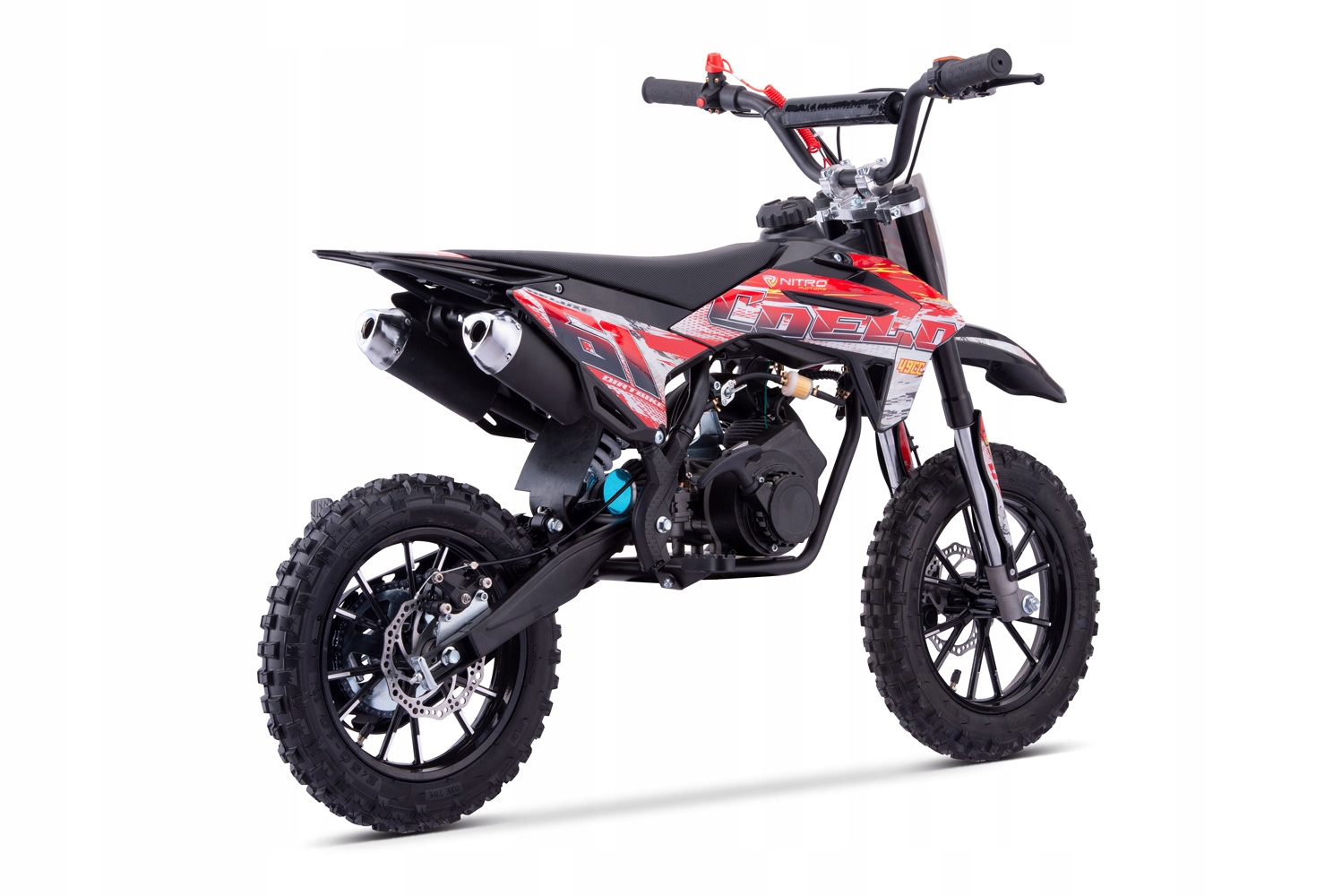 Coelo 50 cc cross spalinowy koła 10" czerwony Marka Nitro Motors