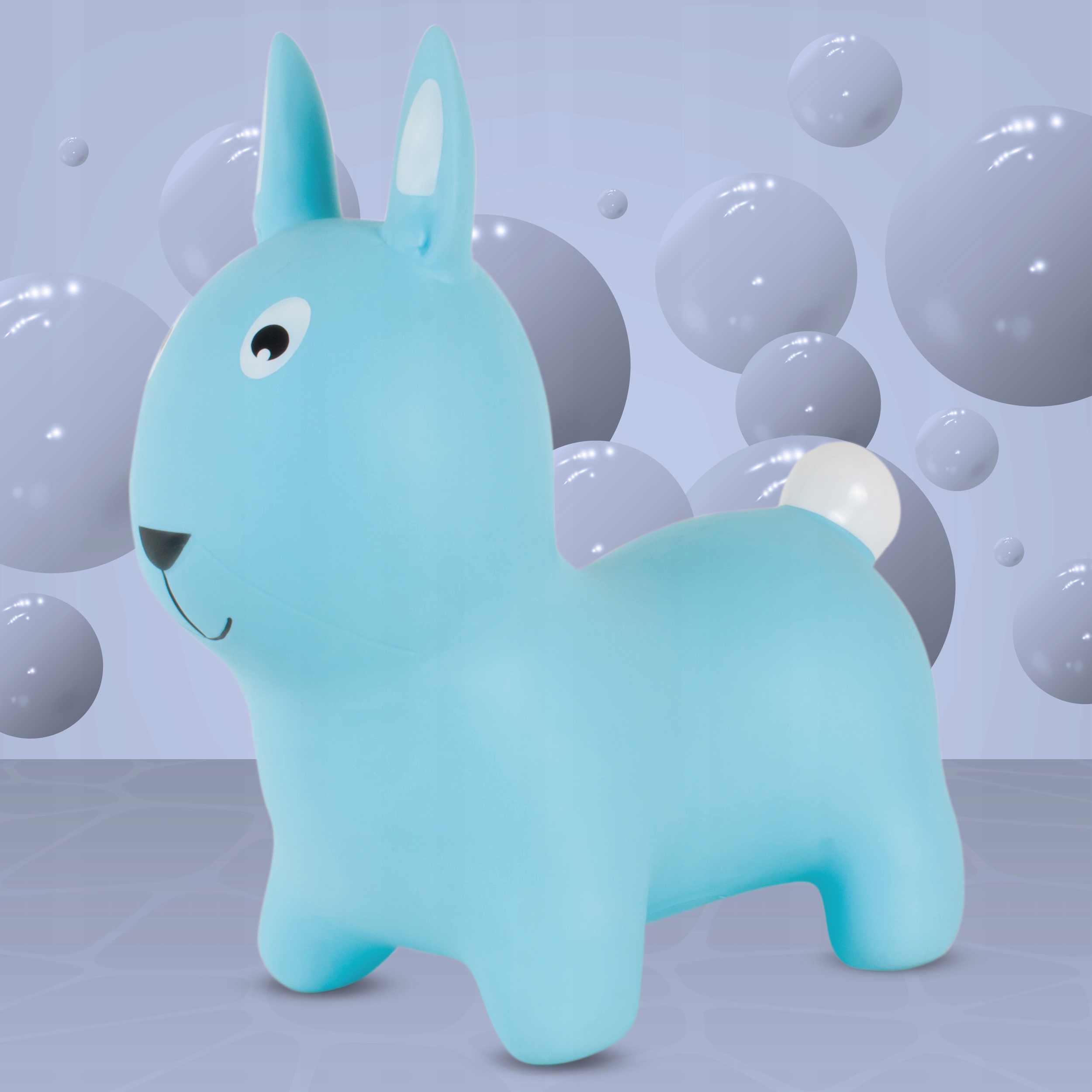 Gumowy skoczek Królik dla dzieci z pompką Rodzaj skoczki