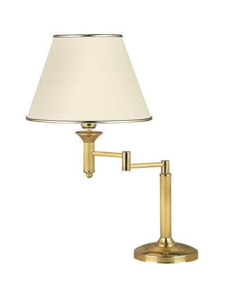 Classic klasyczna łamana duża lampa gabinetowa złota satynowana 0206