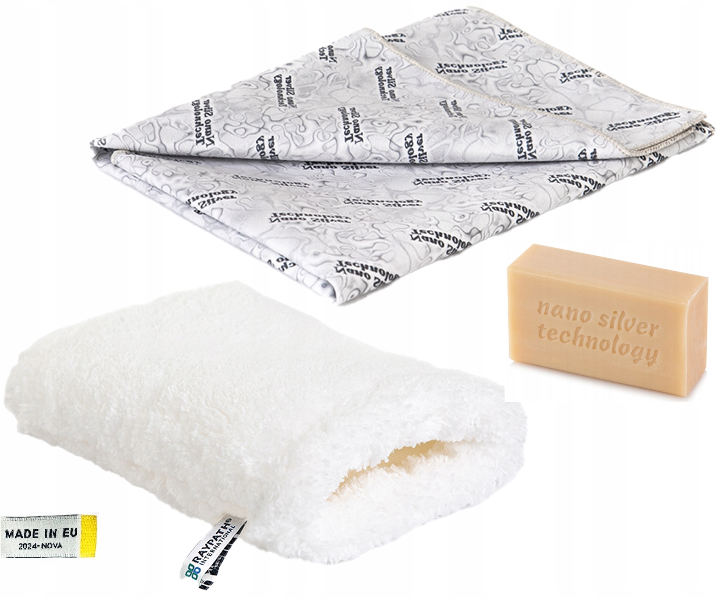 Levně Raypath Sada Rukavice Nova M Sunbeam Šedá Šedé Mýdlo 100 g