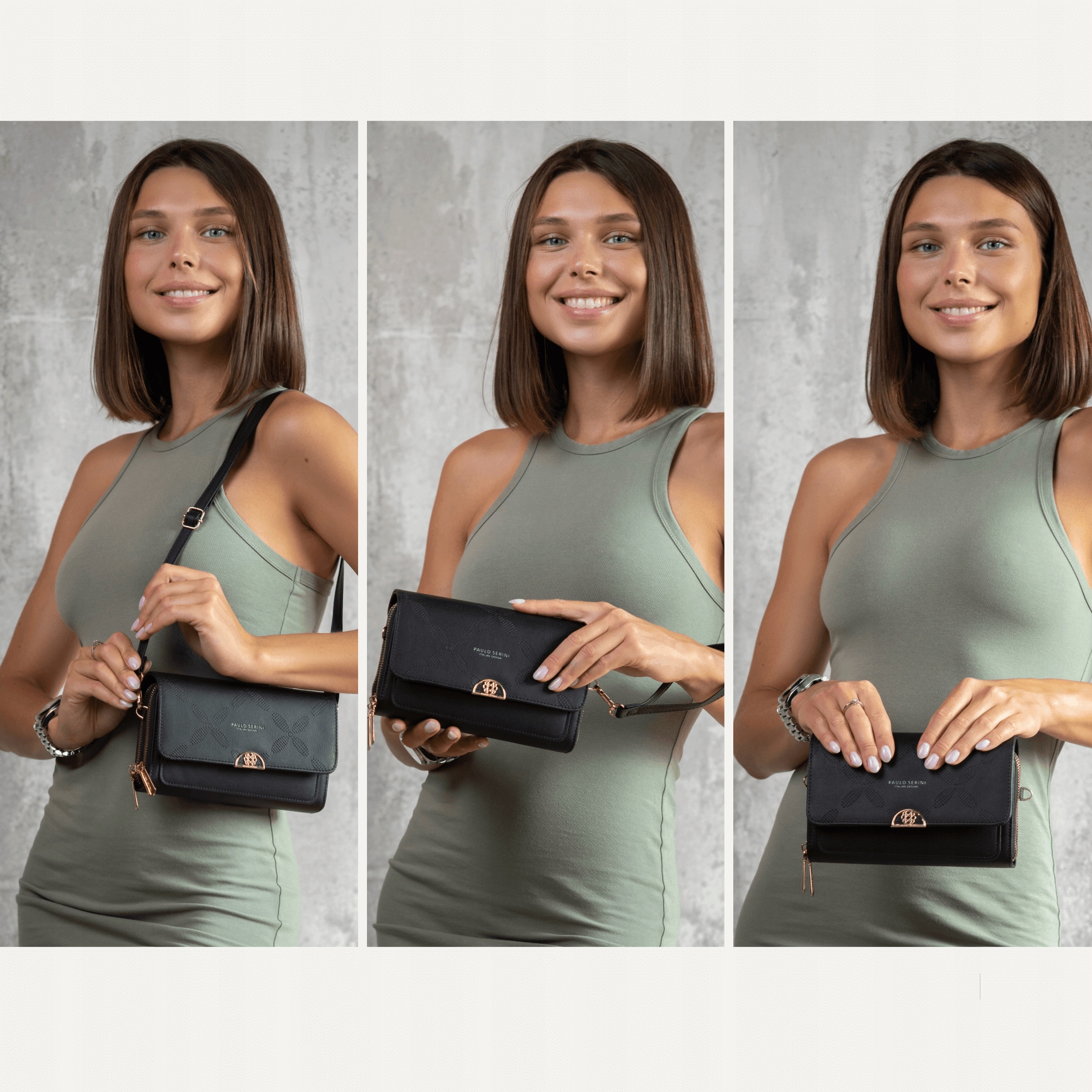 Damska torebka Paulo Serini eko skóra czarna Marka inna