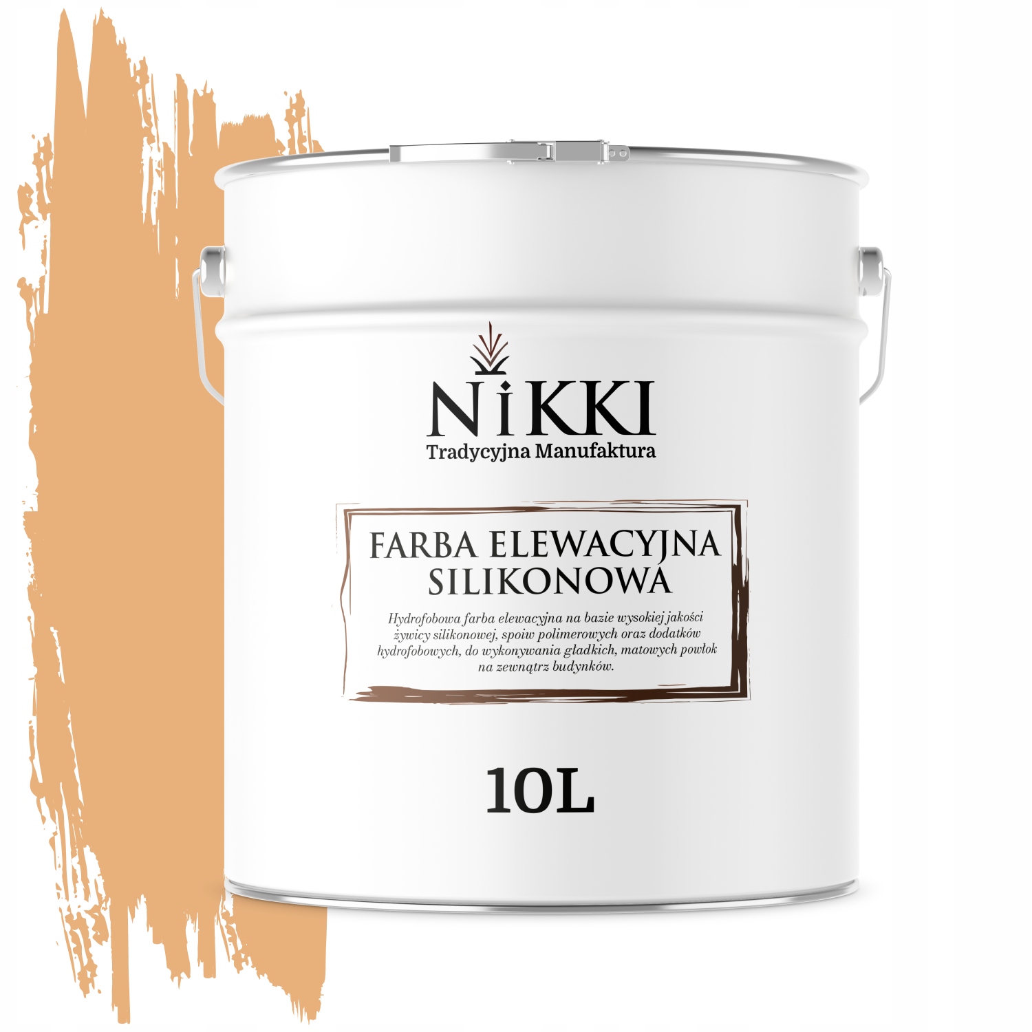 Vonkajšia Silikónová Fasádna Farba 10 L Broskyňová F585 Uv