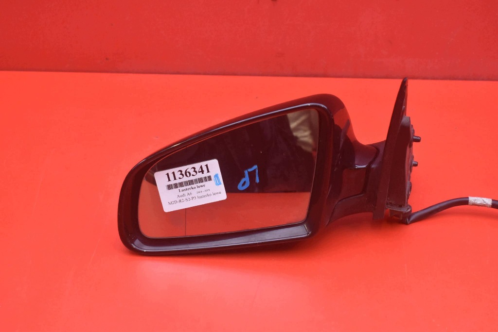 mirror left black, EU 010754 AUDI A6 C6 04-08 5 PIN