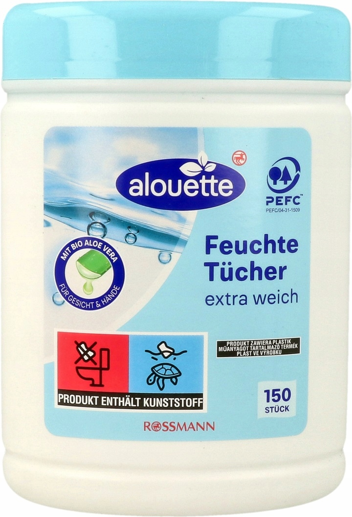 Chusteczki nawilżane Alouette Aloes 150 szt.
